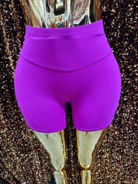 Victoria's Secret Vibrant Magenta High-Waist Bike Shorts
